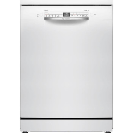 Lave-vaisselle pose libre BOSCH SMS2HTW02E SER2 - 13 couverts - Induction - L60cm - 43 dB - Classe D - Blanc