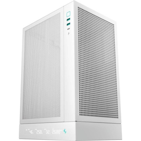 Boitier sans alimentation - DEEPCOOL CH170 Digital - Mini tour - Format M-ITX - Blanc