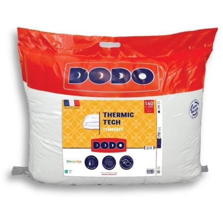 DODO - Couette tempérée 250 g/m² - THERMIC TECH - 140 x 200 cm - Blanc
