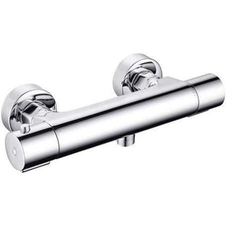 Mitigeur thermostatique de douche - EDOUARD ROUSSEAU - Garance 3 - Corps froid - Adapté a toute production d'eau chaude - Chromé