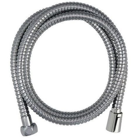 Flexible de douche - ROUSSEAU - Écrous métal anti-torsion - Réducteur de débit - Longueur 1m50 - Inox chromé double agrafag