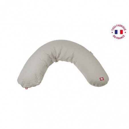 BÉABA - Big Flopsy™ - Coussin de grossesse et d'allaitement - Fleur de coton - 180 cm - Lin