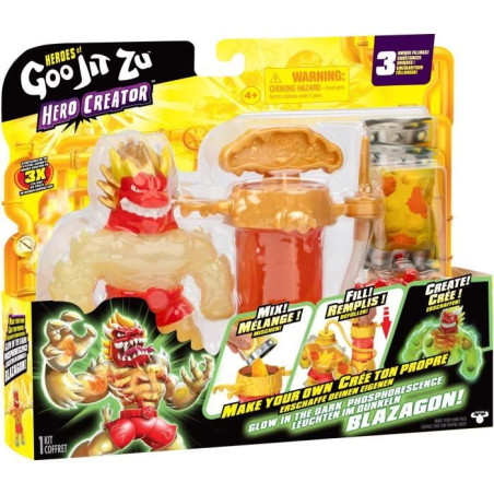 Figurine - HERoeS OF GOO JIT ZU - Creator rayon-x Blazagon - 11 cm