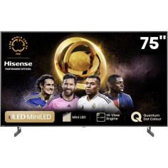 Hisense 75U6NQ - TV QLED MiniLED 75 (189 cm) - 4K UHD 3840x2160 - 144 Hz - HDR10+ - TV connecté - 4xHDMI 2.1 - WiFi