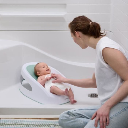 Transat De Bain BABYCOON Thermobaby - Gris Charme | Sécurité Confort Nouveau-Né