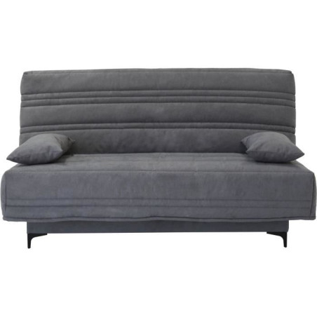 Canapé convertible clic-clac 3 places KRISTEN - Largeur 199 cm - Matelas 14 cm - Coffre de rangement