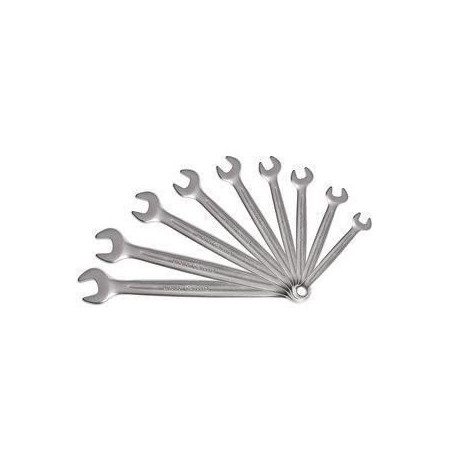 Jeu de 9 clés mixtes métriques - KS TOOLS - 922.0043 - Clé plate a cliquet en boite - 8 a 19 mm - Angle de fourche oeil incli