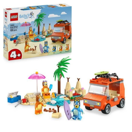 LEGO Bluey 11202 Les Vacances et le Voyage en Voiture de Bluey - Jeu de Construction 4 ans