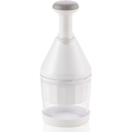 Hachoir a légumes - LEIFHEIT - COMFORT & CLEAN 23030 - Manuel, poussoir souple - Blanc