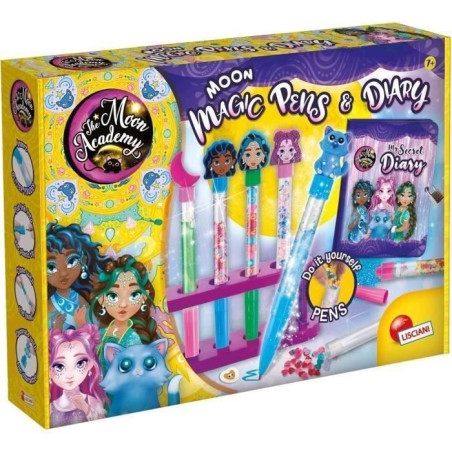 Stylos et agenda magique - Kit Créatif - THE MOON ACADEMY - Stylos Personnalisés, Journal Inclus
