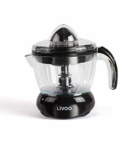 Presse-agrumes électrique - LIVOO - DOD131N - 25 W - 1 grand cône et 1 petit cône - 700 ml - Noir