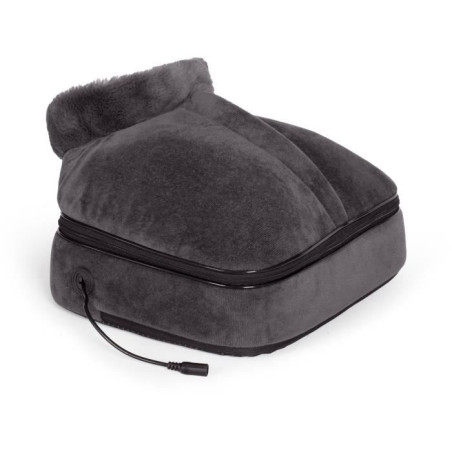Masseur shiatsu 2 en 1 - LIVOO - DOS204 - Pieds et dos - 24 tetes - 3 vitesses - Avec ou sans chaleur - Gris