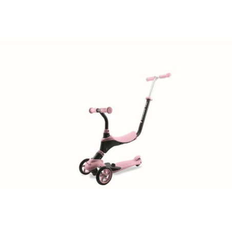 Draisienne - MONDO - On&Go Scribble 5-en-1 - Pliable - Noir / Rose