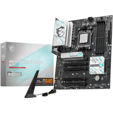 Carte mere - MSI - B840 GAMING PLUS WIFI - AM5 - DDR5 - Wi-Fi 7 - 2.5 GbE