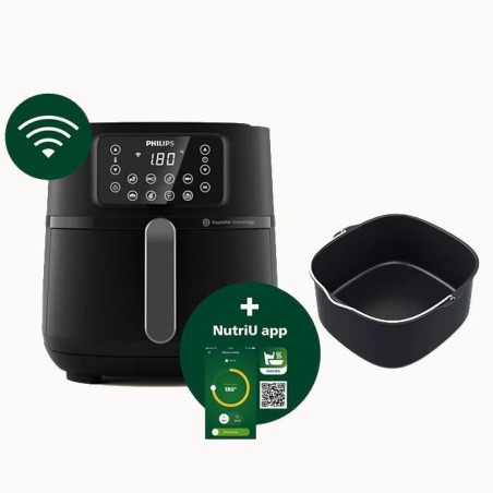 Air Fryer - PHILIPS - Série 5000 - connecté - 16 fonctions de cuisson - format XXL de 7,2 L/1,4 kg