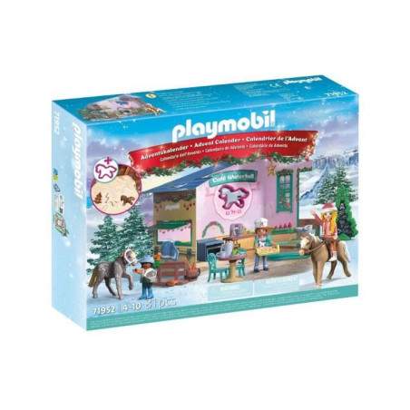 PLAYMOBIL 71952 Calendrier de l'avent pâtisserie de Noël, Les calendriers de l'avent, Horses of Waterfall, 81 pieces, Des 4 ans