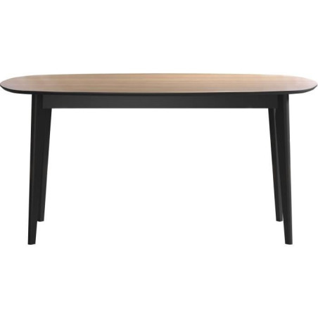 Table a manger - Ronin - Chene - Ovale - En MDF - Contemporain - 8 personnes - 160 x 77 x 90 cm - Trendteam