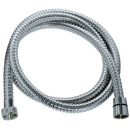 Flexible de douche - ROUSSEAU - Raccord universel - Format compact - Écrous métal - Longueur 1m50 - Inox chromé simple agrafa