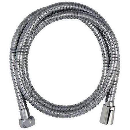 Flexible de douche - ROUSSEAU - Écrous métal anti-torsion - Réduction du débit - Longueur 2 m - Inox chromé double agrafage