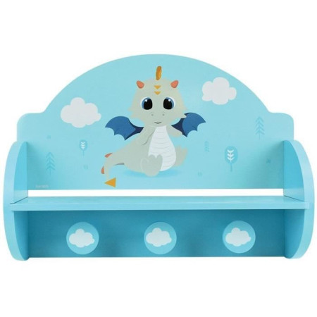 FUN HOUSE Léon le Dragon 713338 ETAGERE PORTEMANTEAU Dimensions : ± H. 33 x L. 46 x P