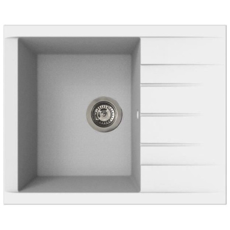 Evier - Résine SMC - Blanc uni - A encastrer - STRADOUR - Cube 1C XS - 62 x 50 cm
