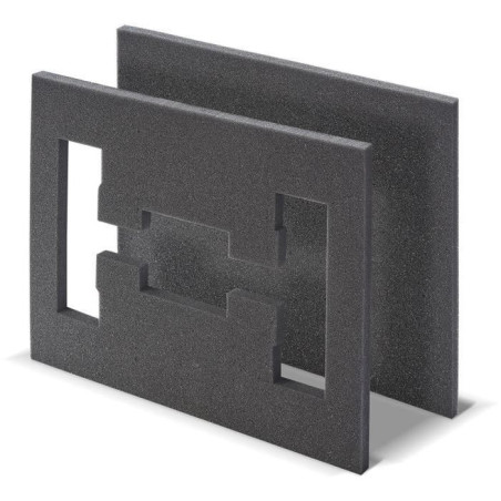 Insert en mousse - TOOD - 2 pieces - Pour coffret professionnel - Emboîtable - 40x30x4 cm