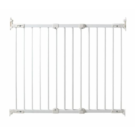 WEBABY - Barriere de sécurité bébé en acier Blanc 108 x 4 x 75 cm NONO Blanc - Taille unique