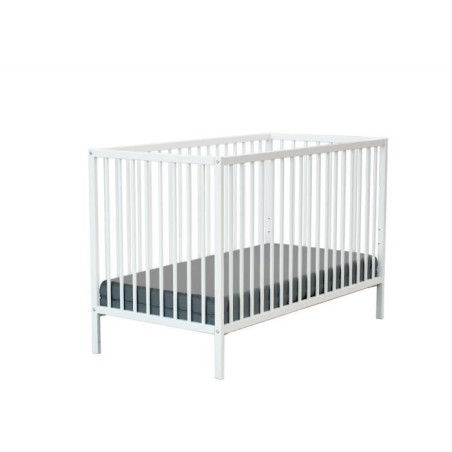 WEBABY - Lit bébé en bois 60x120 ONE Blanc - Taille unique