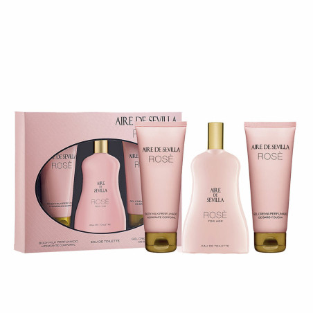 Coffret de Eau de Parfum Femme Instituto Español Rose 3 pièces 300 ml