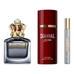 Coffret de Eau de Toilette Homme Jean Paul Gaultier SCANDAL POUR HOMME 3 pièces Eau de Toilette 260 ml