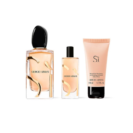 Coffret de Eau de Parfum Femme Armani Si 3 pièces 165 ml