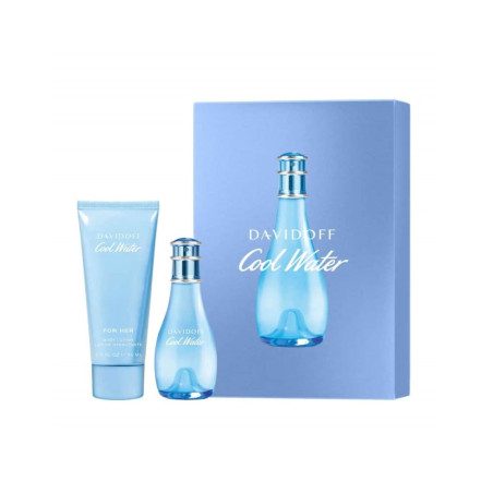 Coffret de Eau de Parfum Femme Davidoff Cool Water 2 pièces 105 ml