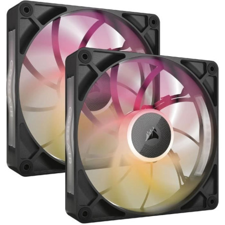 Refroidissement PC - CORSAIR - CO-9051036-WW - Kit de démarrage ventilateurs iCUE LINK RX140 RGB Max Dual Fan