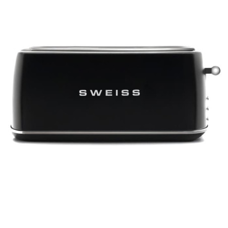 Grille-pain vintage - SWEISS - GRV9 - 2 fentes - 1500 W - Noir