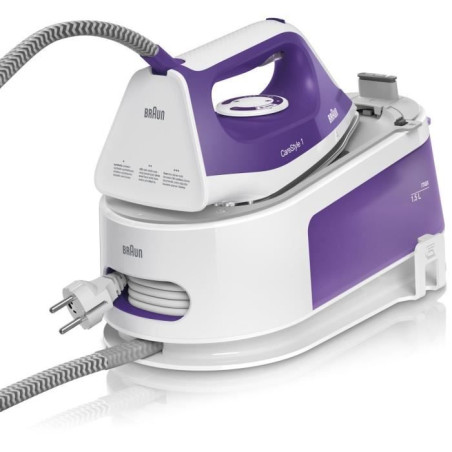 Centrale vapeur CareStyle 1 - BRAUN - IS1014VI - 6 bar - 1,5 L - Violet / Blanc