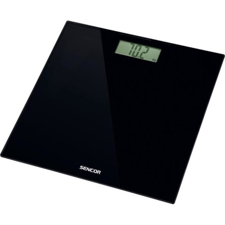 Pese-personne - Sencor - SBS 2300BK - Verre trempé - Capacité 180 kg - Écran LCD extra large - Noir