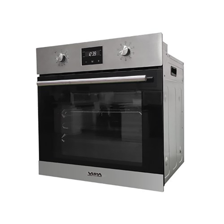 Four Électrique Encastrable Vista - Four Ventilé à Convection - Multifonction avec 8 Programmes - 56L - 2800W - Inox