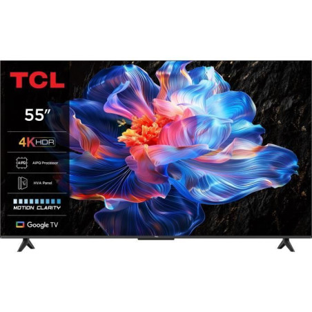 TCL 55P6K - TV LED 55 (139 cm) - 4K UHD 3840x2160 - HDR10+ - Google TV - 3xHDMI 2.1 - WiFi