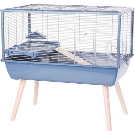 ZOLUX Cage rongeur surélevée Néolife - Pour hamster - 78 x 48 x 75 cm - Bleu