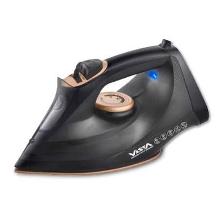 Fer à Repasser Vapeur Vista - avec Semelle Céramique Et Réservoir 330ml - 2200w - Noir