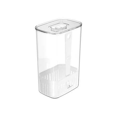 Ou - Conservateur d'herbes Aromatiques Clear Fresh - Bac de Rangement pour Réfrigérateur - 2,3 L - 23,5 x 13 x 19 Cm