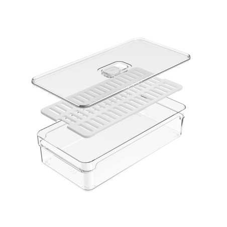 Ou - Bac de Rangement Clear Fresh - Bac de Rangement pour Réfrigérateur - 2,8 L - 30 x 15 x 7 Cm