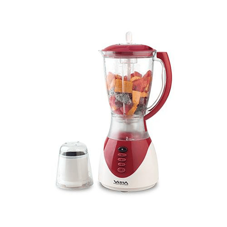 Mixeur Blender Électrique 2 en 1 Vista - 300W - Rouge