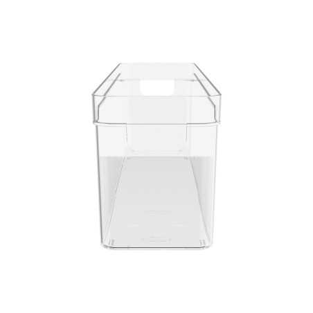 Ou - Bac de Rangement Clear - Bac de Rangement pour Réfrigérateur/placard en Plastique Transparent - 4,5 L - 37 x 10 x 13 Cm