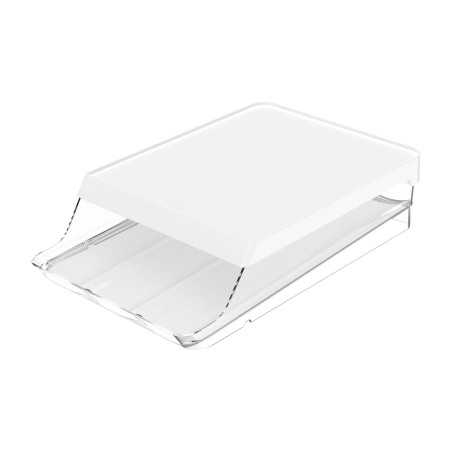 Ou - Rouleau Distributeur d'œufs Clear Fresh - Porte-œufs pour Réfrigérateur en Plastique - Pour 21 Œufs - Blanc