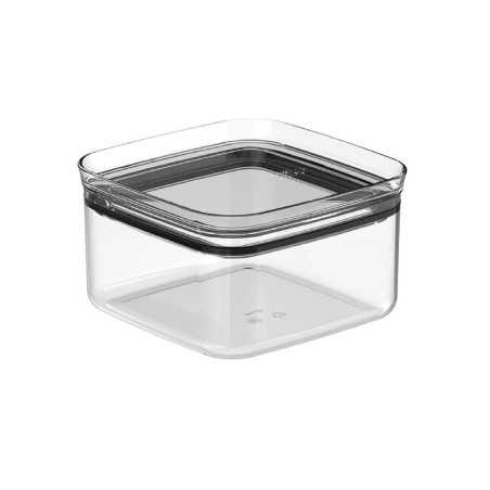 Ou - Pot Hermétique Rectangulaire Block - Boîte de Rangement Alimentaire en Plastique Sans BPA - 1 L - Naturel