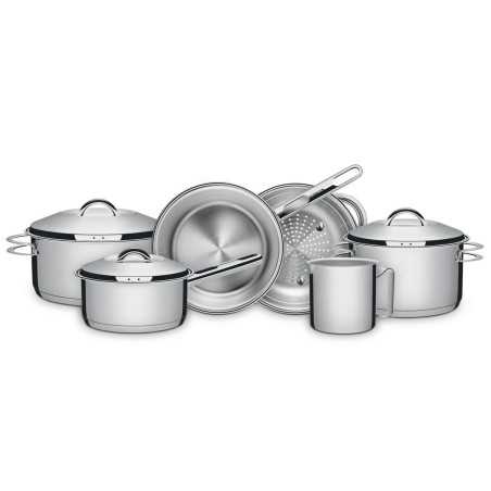 Batterie de Cuisine Solar Tramontina - Set de 6 Pièces - Inox