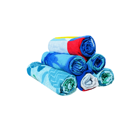 Serviette de Plage Imprimée en Polyester Eurêka Home - 80 x 154 Cm - Multicolore