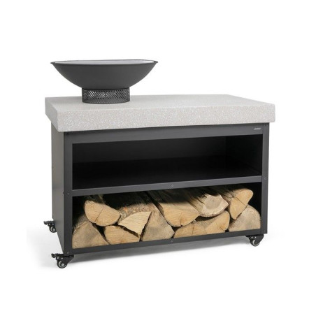 Brasero barbecue sur desserte - LIVOO - DOC329 - Surface de cuisson Ø41 cm