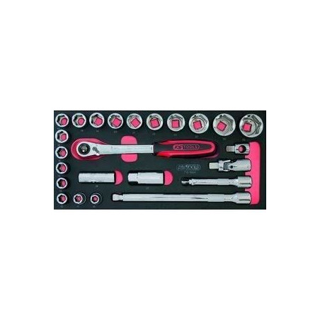 Module - KS TOOLS - 713.1024 - Module de douilles et accessoires Ultimate - 1/2 - 24 pieces